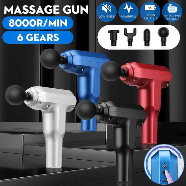 8000r/min massage gun fascia guntherapy muscle massager body relaxation pain relief slimming shaping with 4 heads
8000r/min massage gun fascia guntherapy muscle massager body relaxation pain relief slimming shaping with 4 heads