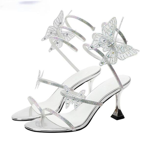 summer sandals for women snake crystal cross butterfly decor high heels fairy shoes party bridal wedding sandalias, Black
summer sandals for women snake crystal cross butterfly decor high heels fairy shoes party bridal wedding sandalias, Black