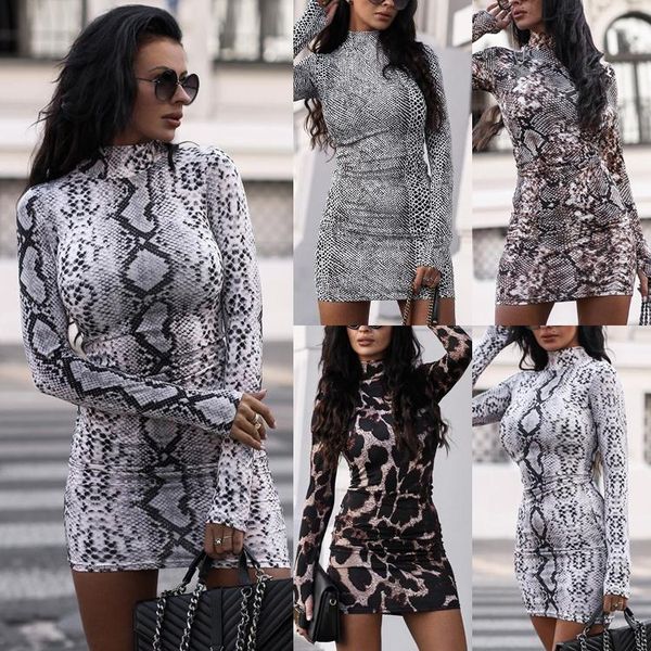 women long sleeve bodycon print dress ladies turtleneck party club mini pencil streetwear casual dresses, Black;gray
women long sleeve bodycon print dress ladies turtleneck party club mini pencil streetwear casual dresses, Black;gray