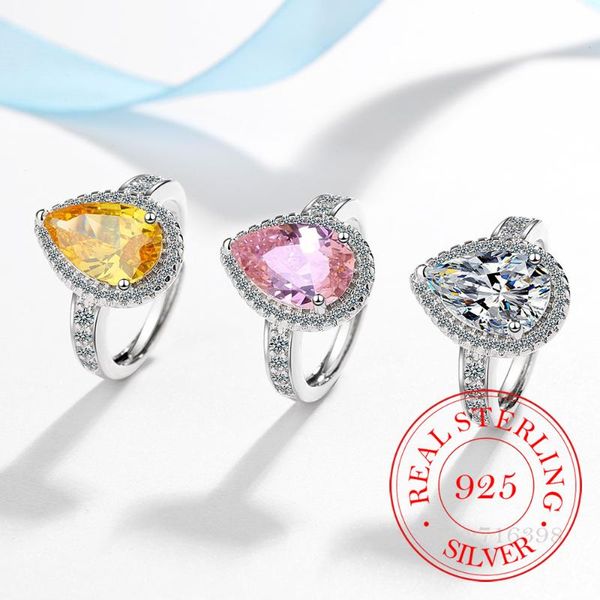 cluster rings 925 sterling silver classic wedding party ring + zircon crystal for women bridesmaid jewelry charms princess bijoux/daf, Golden;silver
cluster rings 925 sterling silver classic wedding party ring + zircon crystal for women bridesmaid jewelry charms princess bijoux/daf, Golden;silver