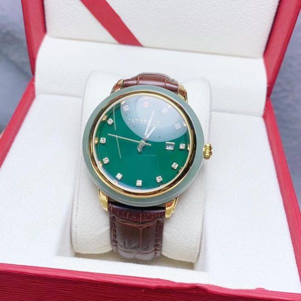 real jade watch business luxury men watches quartz fashion women wristwatch creative unique gift couple clock wristwatches, Slivery;brown
real jade watch business luxury men watches quartz fashion women wristwatch creative unique gift couple clock wristwatches, Slivery;brown