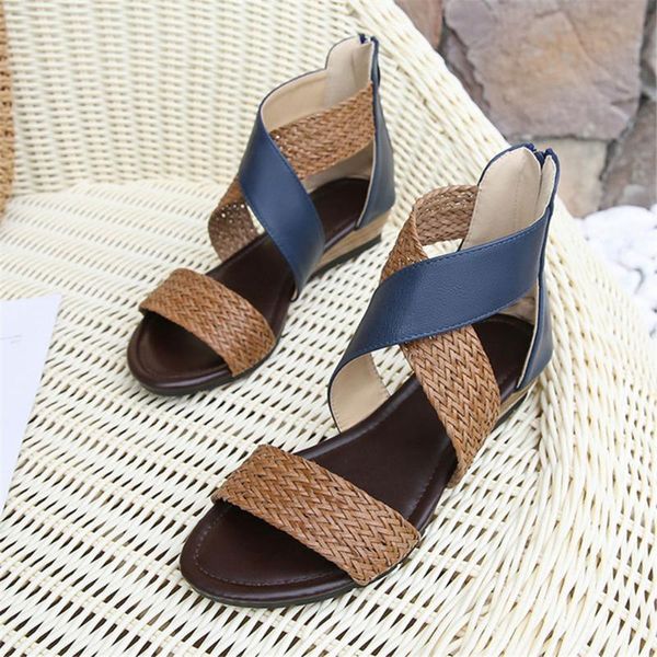 ladies shoes vintage sandals boho woven casual anti-slip soft comfortable for women summer beach, Black
ladies shoes vintage sandals boho woven casual anti-slip soft comfortable for women summer beach, Black