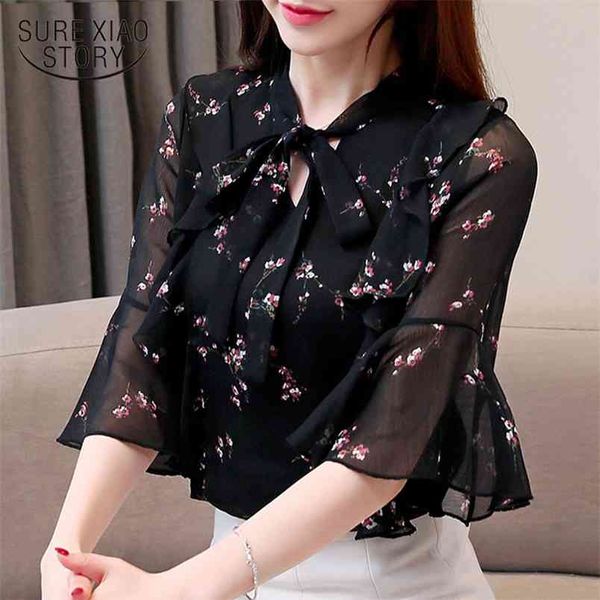 women and blouse plus size ladies shirts v-neck chiffon solid shirt bow office lady clothing 4403 210421, White
women and blouse plus size ladies shirts v-neck chiffon solid shirt bow office lady clothing 4403 210421, White