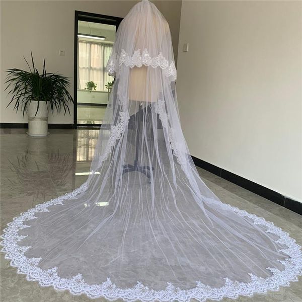 bridal veils 2 t cathedral wedding veil with comb ivory white tulle sparkly sequins lace for brides long cover face 3 metres, Black
bridal veils 2 t cathedral wedding veil with comb ivory white tulle sparkly sequins lace for brides long cover face 3 metres, Black