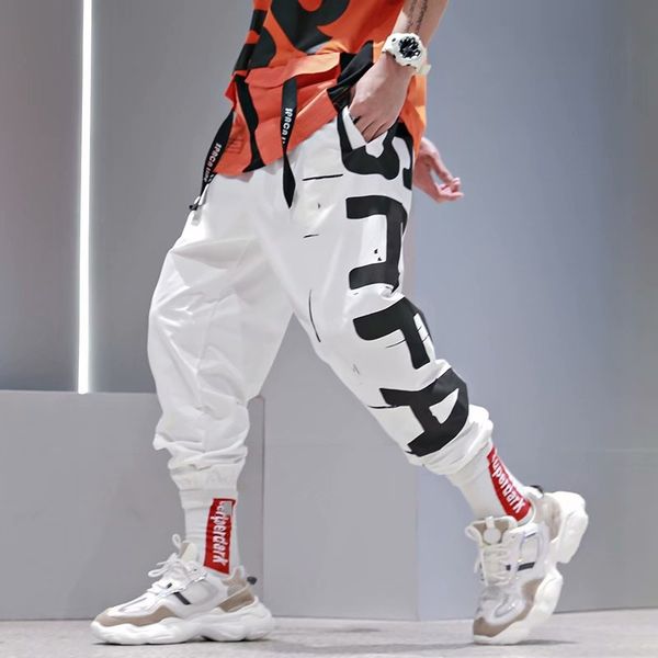 nieuwe mode koreaanse stijl lint streetwear harembroek elastische taille cargo broek mannen casual hip hop joggingbroek mannen, Black
nieuwe mode koreaanse stijl lint streetwear harembroek elastische taille cargo broek mannen casual hip hop joggingbroek mannen, Black