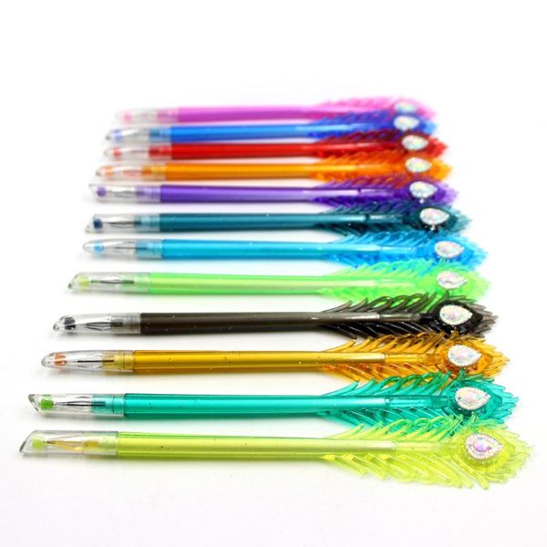 gel pens 12pcs/set peacock feather style 12 colors pen environmental plastic 0.38mm gel-ink creative school supplies
gel pens 12pcs/set peacock feather style 12 colors pen environmental plastic 0.38mm gel-ink creative school supplies