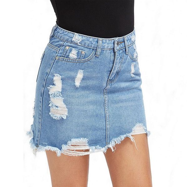 womens summer hole denim basic pocket jeans skirt casual slim mid waist light distressed mini a-line skirt pencil skirt dress, Black
womens summer hole denim basic pocket jeans skirt casual slim mid waist light distressed mini a-line skirt pencil skirt dress, Black