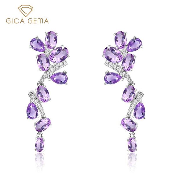dangle & chandelier gica gema natural amethyst earring 925 sterling sliver 42mm leaves statement earrings fine jewelry for women trendy, Silver
dangle & chandelier gica gema natural amethyst earring 925 sterling sliver 42mm leaves statement earrings fine jewelry for women trendy, Silver