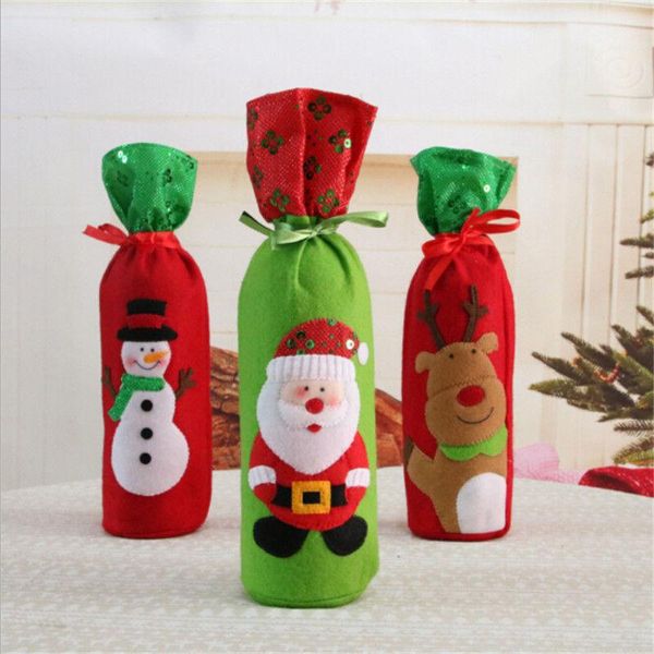 christmas decorations creative wine bottle decor set santa claus snowman deer cover clothes kitchen decoration for year party
christmas decorations creative wine bottle decor set santa claus snowman deer cover clothes kitchen decoration for year party