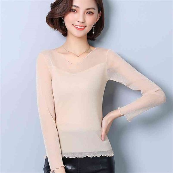 patchwork ruffles long sleeve tshirt spring summer slim women mesh vintage streetwear t shirts camiseta mujer t96802 210421, Black;gray
patchwork ruffles long sleeve tshirt spring summer slim women mesh vintage streetwear t shirts camiseta mujer t96802 210421, Black;gray