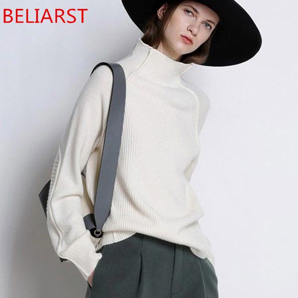 beliarst sweater women thiened pullover loose 100% pure wool, Black
beliarst sweater women thiened pullover loose 100% pure wool, Black