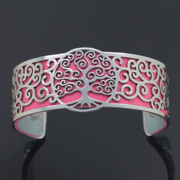 cuff bracelets & bangles tree of life stainless steel bangle for women adjustable jewelry diy interchangeable leather pulseiras, Black
cuff bracelets & bangles tree of life stainless steel bangle for women adjustable jewelry diy interchangeable leather pulseiras, Black