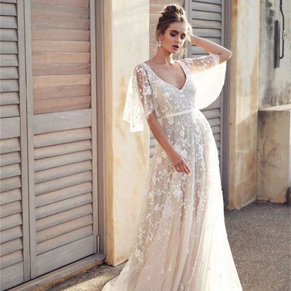 dress lace v-neck open back women s clothing, Black;gray 
dress lace v-neck open back women s clothing, Black;gray