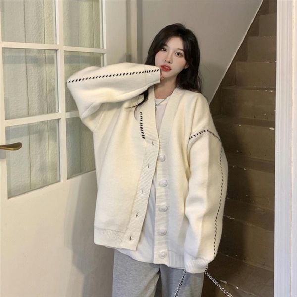 women's knits & tees fonely fairy women knitted cardigans sweater korea autumn long sleeve loose casual sailor collar solid knit outwea, White
women's knits & tees fonely fairy women knitted cardigans sweater korea autumn long sleeve loose casual sailor collar solid knit outwea, White