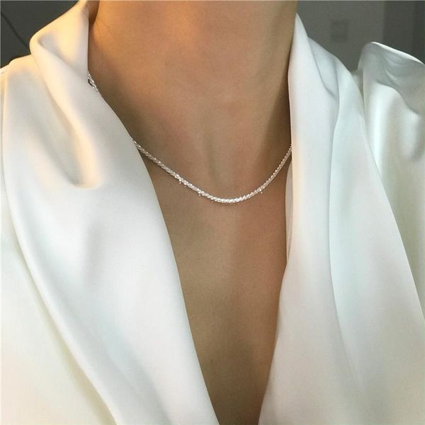 chains 2021 fashion punk rock shiny chain silver color ladies simple short necklace collar jewelry gift
chains 2021 fashion punk rock shiny chain silver color ladies simple short necklace collar jewelry gift