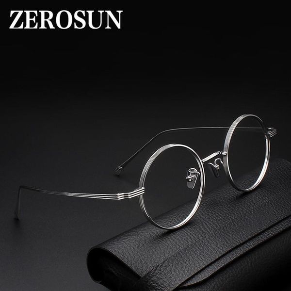fashion sunglasses frames zerosun titanium eyeglasses men 45mm small round glasses frame man nerd brand spectacles for optic po, Black
fashion sunglasses frames zerosun titanium eyeglasses men 45mm small round glasses frame man nerd brand spectacles for optic po, Black