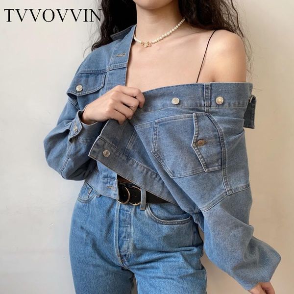 women's jackets tvvovvin american denim jacket women look thin and loose turn-down collar fashion short coat upin, Black;brown
women's jackets tvvovvin american denim jacket women look thin and loose turn-down collar fashion short coat upin, Black;brown