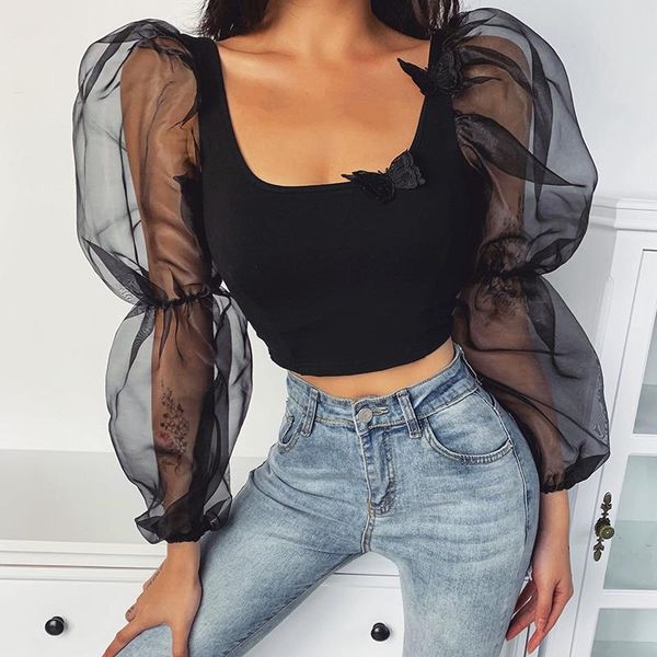 woman long womens blouses puff sleeve short blouse solid fold square neck crop summer autumn vintage shirts female, White
woman long womens blouses puff sleeve short blouse solid fold square neck crop summer autumn vintage shirts female, White
