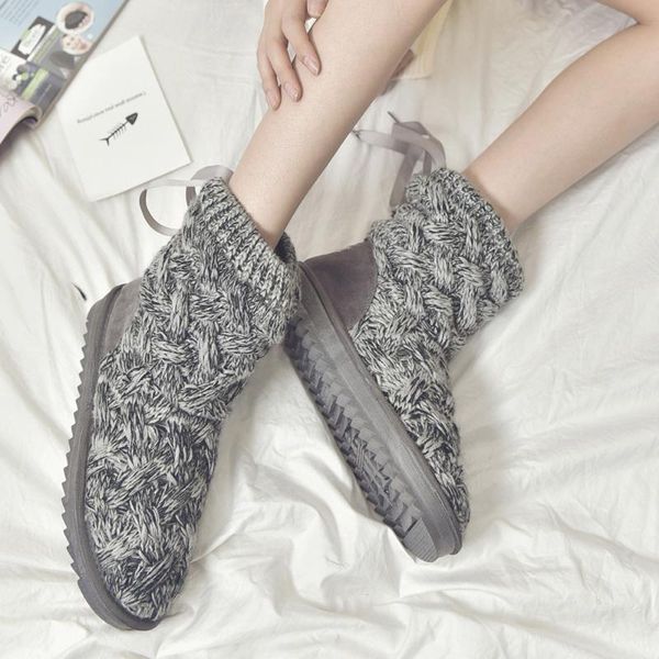 boots winter women shoes knit wool high tube snow ankle for botines mujer nice keep warm casual ladies, Black
boots winter women shoes knit wool high tube snow ankle for botines mujer nice keep warm casual ladies, Black