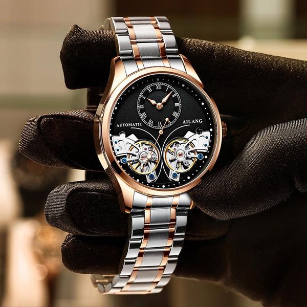 wristwatches fashion watches double tourbillon men's watch business men automatic mechanical roman masculine male clock relojes, Slivery;brown
wristwatches fashion watches double tourbillon men's watch business men automatic mechanical roman masculine male clock relojes, Slivery;brown