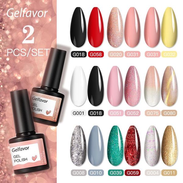 nail art kits gelfavor gel polish set 2/3pcs semi-permanent varnish varnishes with sequins design manicure
nail art kits gelfavor gel polish set 2/3pcs semi-permanent varnish varnishes with sequins design manicure