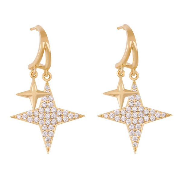 stud oyb 2021 korean version of the zircon five-pointed star earrings women's sparkling fashion jewelry, Golden;silver
stud oyb 2021 korean version of the zircon five-pointed star earrings women's sparkling fashion jewelry, Golden;silver