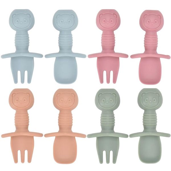 cups, dishes & utensils 2pcs/set food grade silicone mini fork spoon for baby animal print set feeding spork learn to eat children's ta
cups, dishes & utensils 2pcs/set food grade silicone mini fork spoon for baby animal print set feeding spork learn to eat children's ta