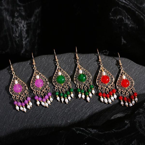 dangle & chandelier 2021 ethnic earrings natural stone pearl tassel for women classic hollow gold alloy wedding hangers, Silver
dangle & chandelier 2021 ethnic earrings natural stone pearl tassel for women classic hollow gold alloy wedding hangers, Silver