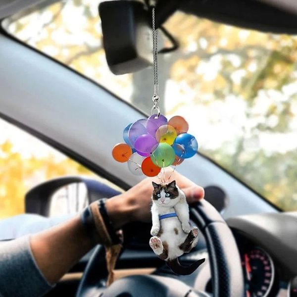 car rearview mirror pendant cute colorful balloon cat hanging ornaments interior for accessories decorations
car rearview mirror pendant cute colorful balloon cat hanging ornaments interior for accessories decorations