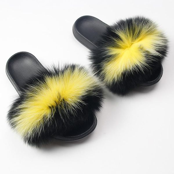 double fur slides large slippers, Black
double fur slides large slippers, Black