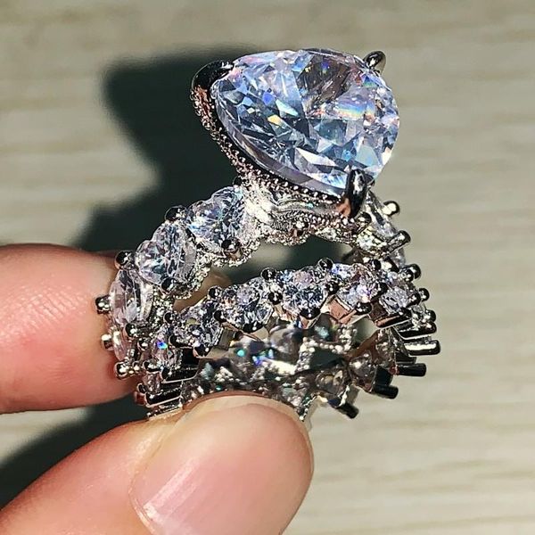 cluster rings arrival classic jewelry 925 sterling silver heart shape 5a cubic zircon couple women engagement band bridal ring set, Golden;silver
cluster rings arrival classic jewelry 925 sterling silver heart shape 5a cubic zircon couple women engagement band bridal ring set, Golden;silver