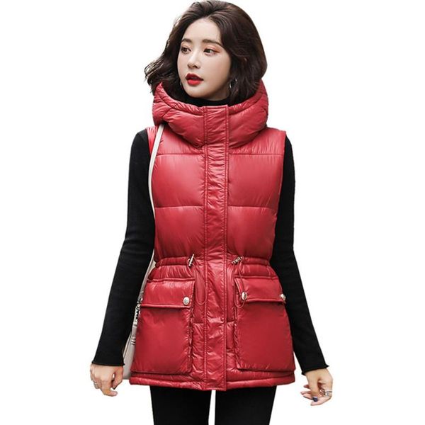 women's vests 2021 big pockets autumn winter women vest ladies warm hooded sleeveless jacket casual collect waist slim waistcoat outwea, Black;white
women's vests 2021 big pockets autumn winter women vest ladies warm hooded sleeveless jacket casual collect waist slim waistcoat outwea, Black;white