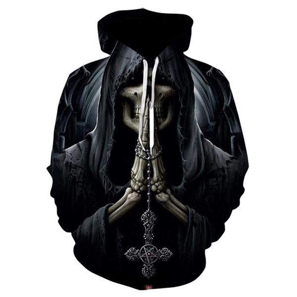 men's hoodies & sweatshirts hoodie crew neck sweatshirt oversized skull sweater super dalian punk style, Black
men's hoodies & sweatshirts hoodie crew neck sweatshirt oversized skull sweater super dalian punk style, Black