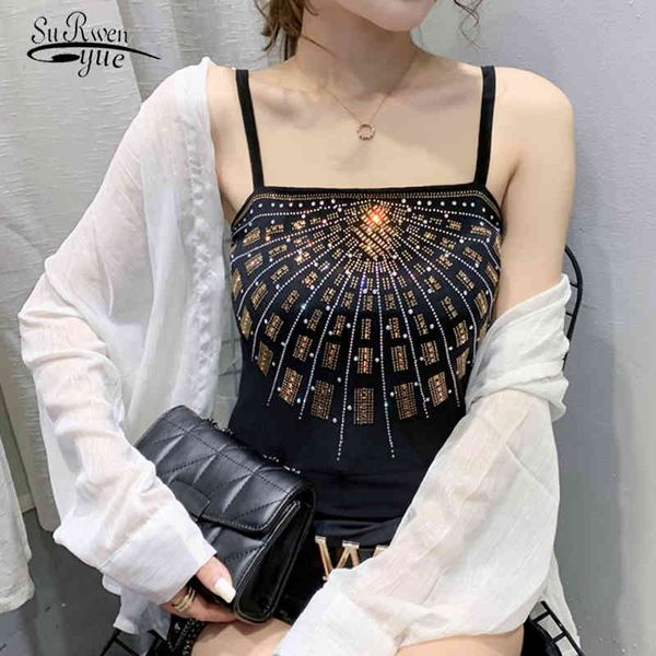 vests women summer vintage black mesh diamonds slim fit korean fashion plus size tanks clothes 9497 210521, White
vests women summer vintage black mesh diamonds slim fit korean fashion plus size tanks clothes 9497 210521, White