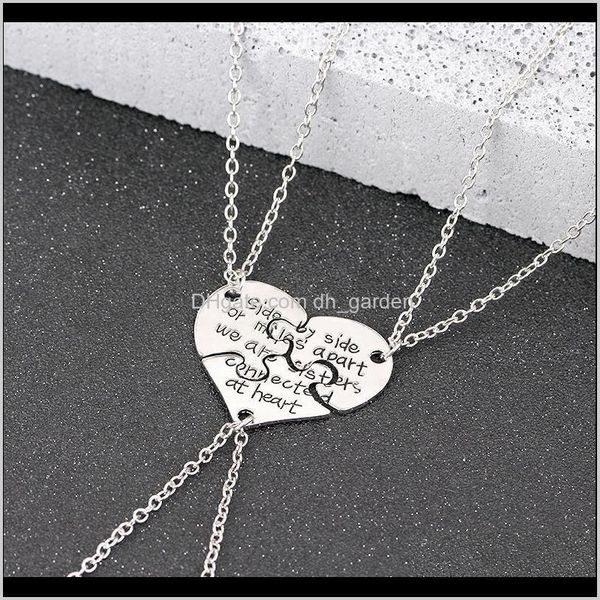 pendant pendants jewelry drop delivery 2021 3 piece broken friends necklaces carved by side or miles apart we are sisters connected at heart, Silver
pendant pendants jewelry drop delivery 2021 3 piece broken friends necklaces carved by side or miles apart we are sisters connected at heart, Silver