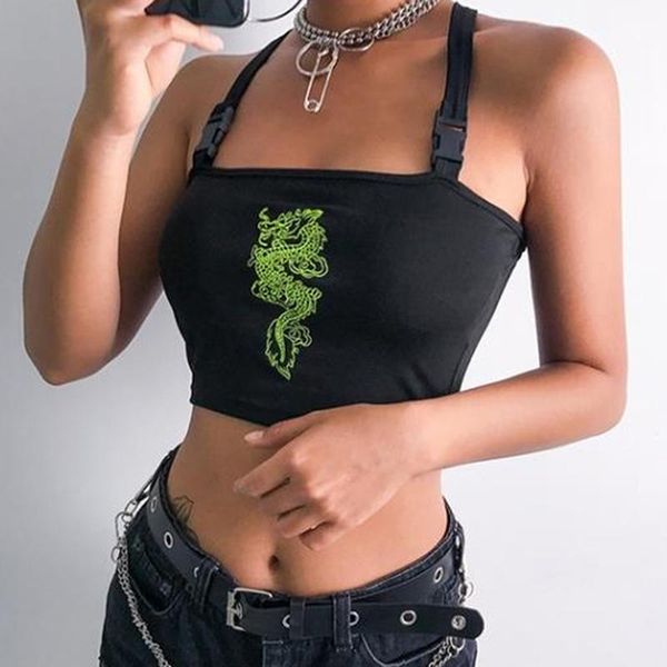 women's tanks & camis female slim 2021 summer ladies dragon embroidery backless sleeveless camisole chinese style ropa mujer, White
women's tanks & camis female slim 2021 summer ladies dragon embroidery backless sleeveless camisole chinese style ropa mujer, White