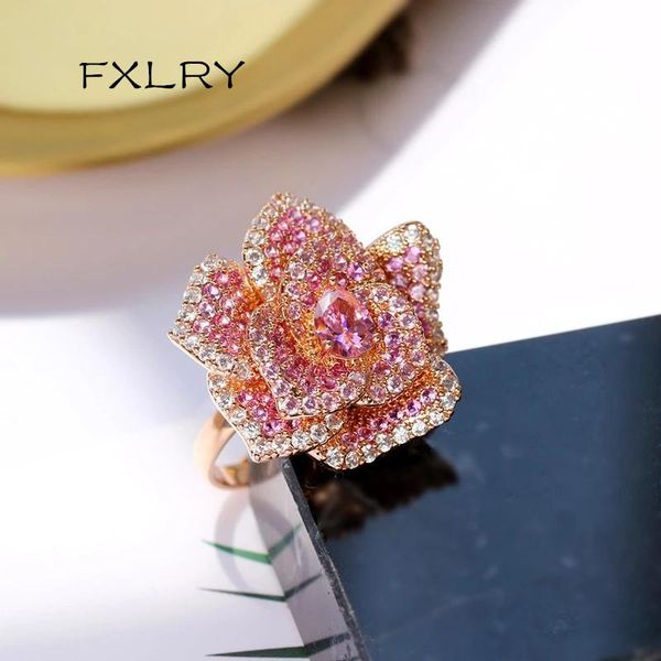 cluster rings fxlry design pink cubic zirconia flower adjustable open ring for women girls fashion jewelry, Golden;silver
cluster rings fxlry design pink cubic zirconia flower adjustable open ring for women girls fashion jewelry, Golden;silver
