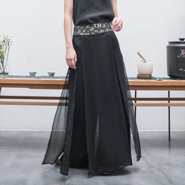 women's pants & capris 2021 spring elegant fairy broken flower splicing waist wide leg skirt casual u19036 8, Black;white
women's pants & capris 2021 spring elegant fairy broken flower splicing waist wide leg skirt casual u19036 8, Black;white