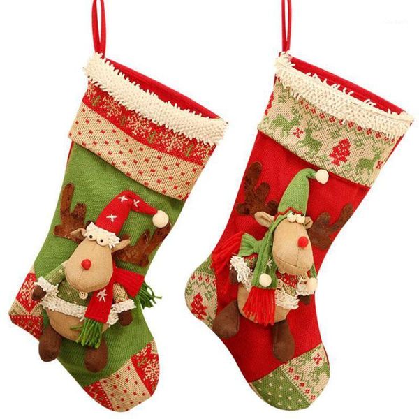 christmas decorations 1pcs/lot stockings candy holders gift bags elk dolls hangings drop ornaments festival supplies for home decoration
christmas decorations 1pcs/lot stockings candy holders gift bags elk dolls hangings drop ornaments festival supplies for home decoration