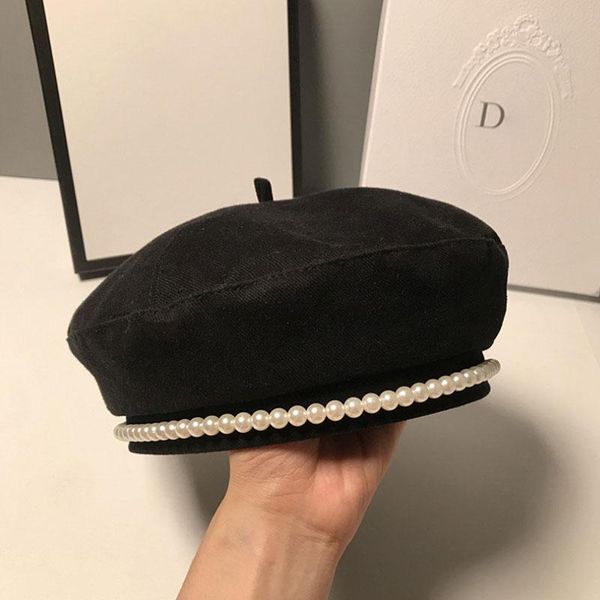 berets 2021 autumn sweet pearl beret caps for women retro winter outdoor solid beanie warm femme girl hat, Blue;gray
berets 2021 autumn sweet pearl beret caps for women retro winter outdoor solid beanie warm femme girl hat, Blue;gray