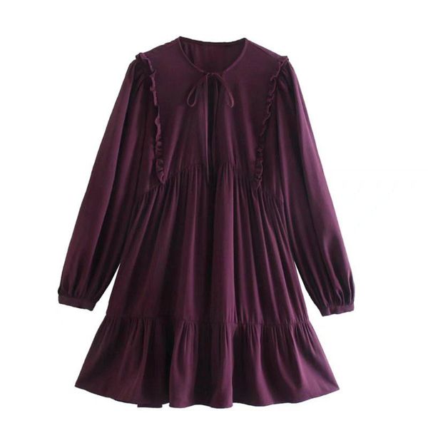 casual dresses sherouse fashion women pleated dress o-neck with ties long lantern sleeves tiered hem chic lady short mini woman, Black;gray
casual dresses sherouse fashion women pleated dress o-neck with ties long lantern sleeves tiered hem chic lady short mini woman, Black;gray