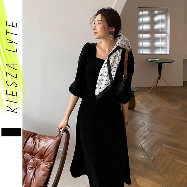 women black velvet dress vintage square collar lantern sleeve hight waist elegant annual party midi dresses 2021 spring casual, Black;gray
women black velvet dress vintage square collar lantern sleeve hight waist elegant annual party midi dresses 2021 spring casual, Black;gray
