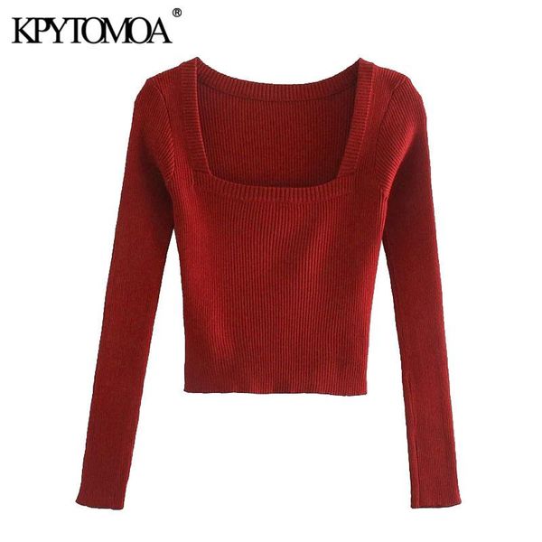 women's sweaters kpytomoa women 2021 fashion stretch slim cropped knitted sweater vintage square collar long sleeve female pullovers ch, White;black
women's sweaters kpytomoa women 2021 fashion stretch slim cropped knitted sweater vintage square collar long sleeve female pullovers ch, White;black
