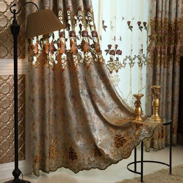 luxury window curtains for living room embroidered voile drapes european purple/blue jacquard butterfly curtain &
luxury window curtains for living room embroidered voile drapes european purple/blue jacquard butterfly curtain &