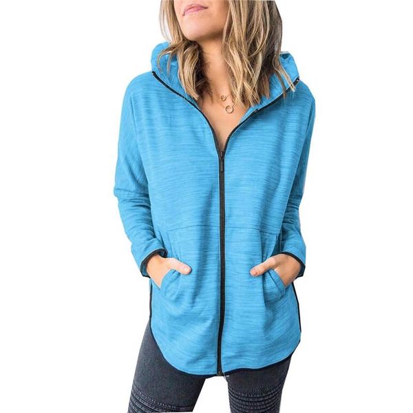 women's jackets 2022 solid color casual jacket women sports loose sweater hooded zipper pocket outer wear female lr1923, Black;brown
women's jackets 2022 solid color casual jacket women sports loose sweater hooded zipper pocket outer wear female lr1923, Black;brown