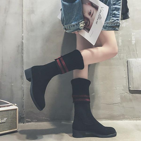 boots nice women knee high concise flat heels winter casual stripe shoes woman outside fashion round toes use boot yqyc, Black
boots nice women knee high concise flat heels winter casual stripe shoes woman outside fashion round toes use boot yqyc, Black