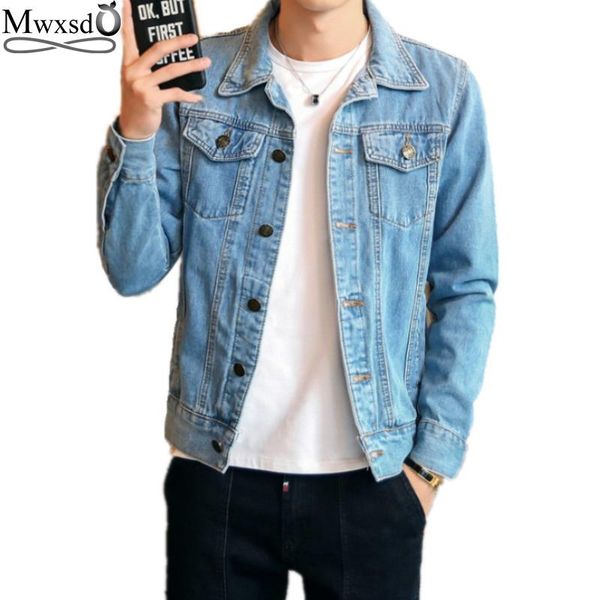 men's jackets fashion cotton denim jacket and coat men streetwear mens jeans, Black;brown 
men's jackets fashion cotton denim jacket and coat men streetwear mens jeans, Black;brown