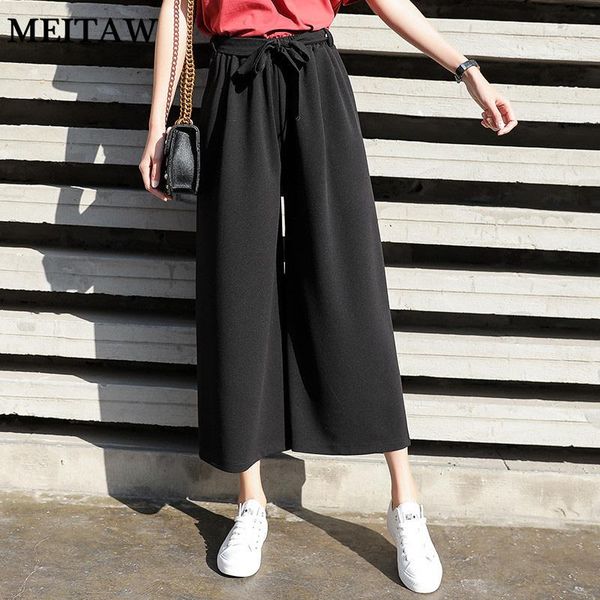 women's pants & capris women high waist chiffon korean thin soft wide leg 2021 summer casual solid loose straight trousers, Black;white
women's pants & capris women high waist chiffon korean thin soft wide leg 2021 summer casual solid loose straight trousers, Black;white