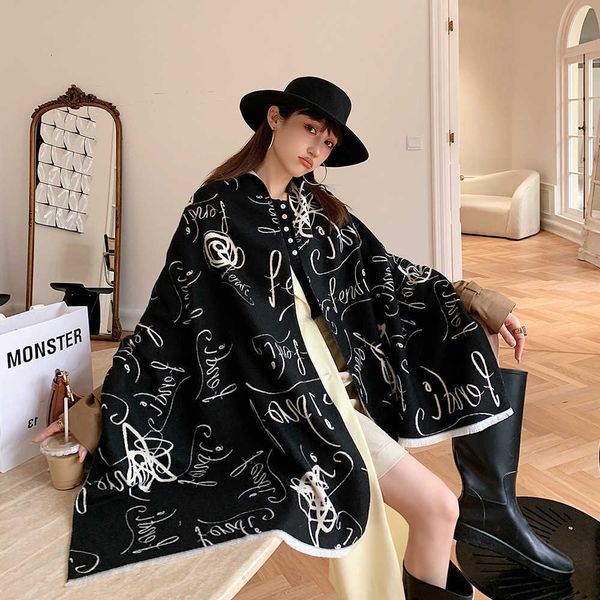 scarf 2021 imitation cashmere shawl graffiti letter thickened warm female double-sided jacquard scarf, Blue;gray
scarf 2021 imitation cashmere shawl graffiti letter thickened warm female double-sided jacquard scarf, Blue;gray