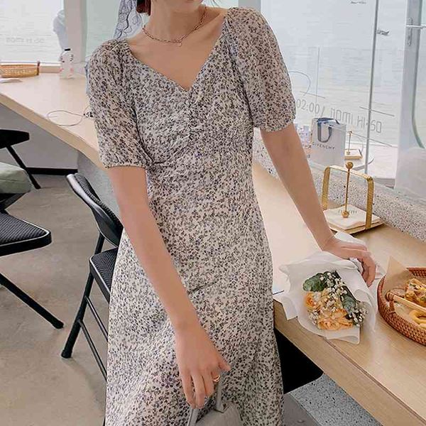summer korean women's romantic floral pleated v-neck slim puff sleeve dress dresses for women 210522, Black;gray
summer korean women's romantic floral pleated v-neck slim puff sleeve dress dresses for women 210522, Black;gray
